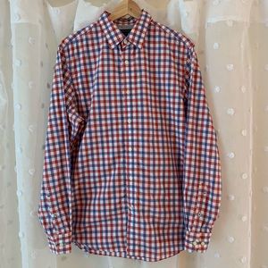 Men’s Banana Republic Gingham Button Down Long Sleeve Collared Shirt